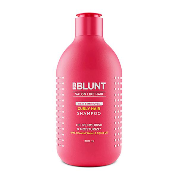 Bblunt Salon Like Curly Hair Shampoo Shine Tonic with Coconut Water And Jojoba Oil 300ml - Shampoos