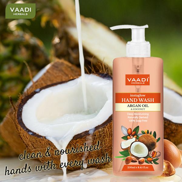 Vaadi Herbals Instaglow Argan Oil & Coconut Hand Wash 250 ml - Hand Wash & Soaps