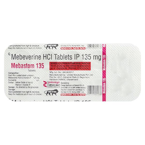 Netmeds | MEBASTOM 135 Tablet 10's