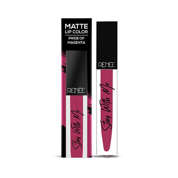 RENEE Stay With Me Matte Lip Color - Pride Of Magenta 5 ml - Liquid Lipsticks