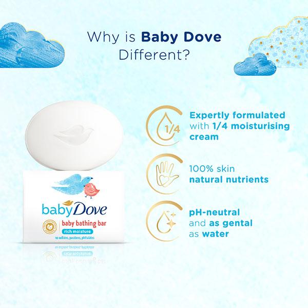 Baby Dove Rich Moisture Bar 75 gm - Baby Soap
