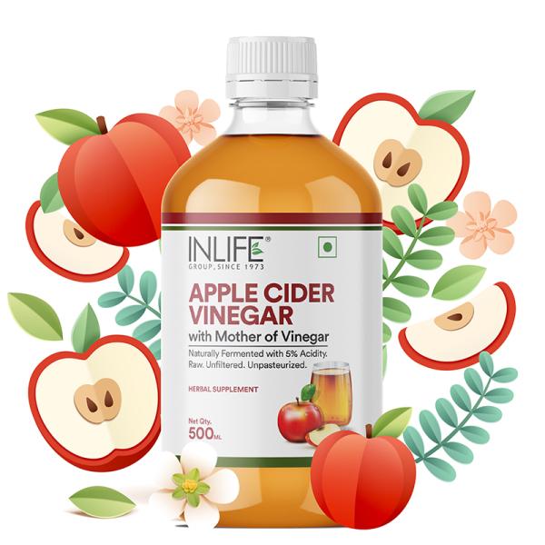 Netmeds | INLIFE Apple Cider Vinegar with Mother Vinegar 500 ml