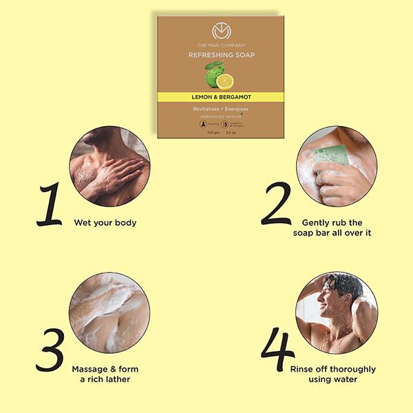 The Man Company Refreshing Soap (100gm x 2) 2's - Soaps