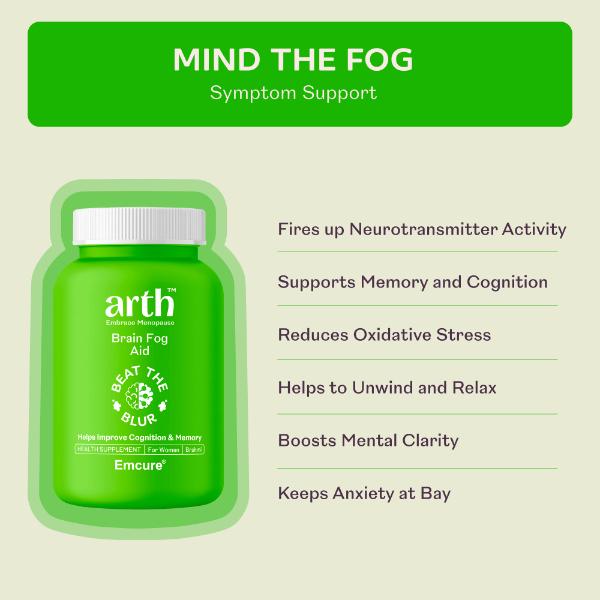 Arth Brain Fog Support Veg Capsules 30's - Nutritional Supplements