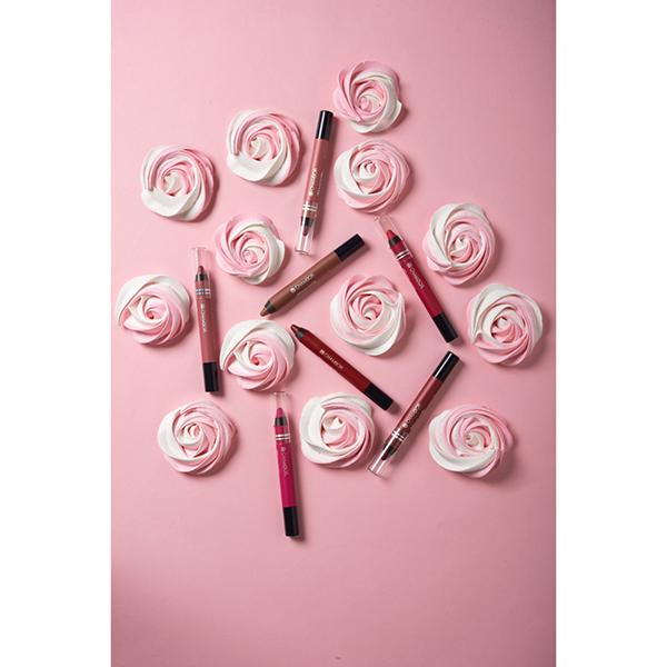 Chambor Extreme Matte Long Wear Lip Colour Make up Les Meringues Collection - Bisou, 17 2.8 gm - Lip Crayons