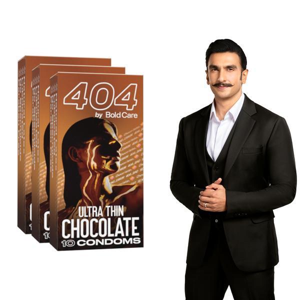 Netmeds | Bold Care 404 by Bold Care Ultra Thin - Chocolate Flavored Condoms (Pack of 3 x 10)
