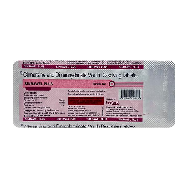 SINRAWEL PLUS MOUTH DISSOLVING Tablet 10's