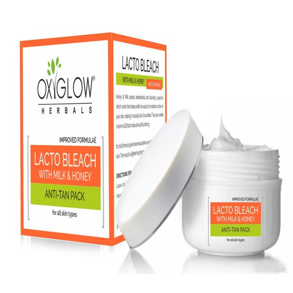 Netmeds | Oxyglow Lacto Bleach with Milk Powder - Anti-Tan Pack 50 gm