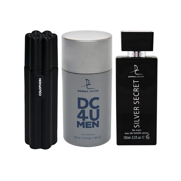 Dorall Collection Colophon + DC 4 U + Silver Secret EDT Set 3's - Men Perfumes (Edt/Edp)