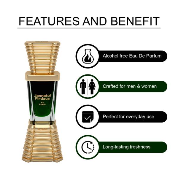 Ajmal Oudh Mukhallat Concentrated Perfume Oil Oriental Oudhy Alcohol For Unisex And Mukhallat Al Wafa Concentrated Perfume Oil Oriental Musky Alcohol For Unisex 18 ml - Perfumes (Edt/Edp)