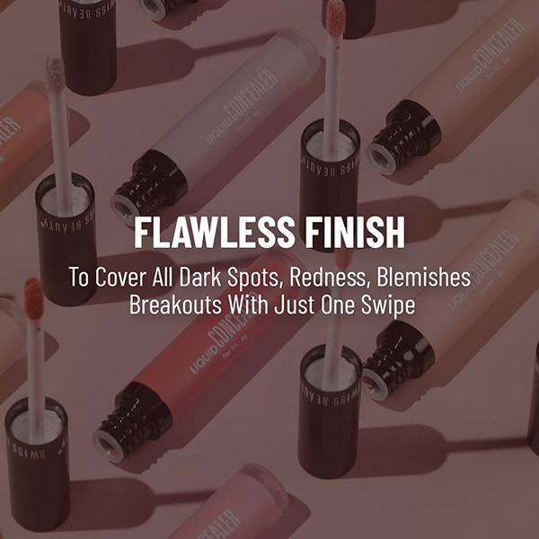 Swiss Beauty Liquid Light Weight Concealer with Full Coverage Shade- Natural 6 gm - Concealer
