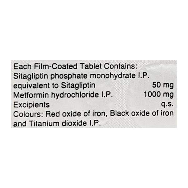 SITAXA M 50+1000 Tablet 15's - Diabetes-Ant