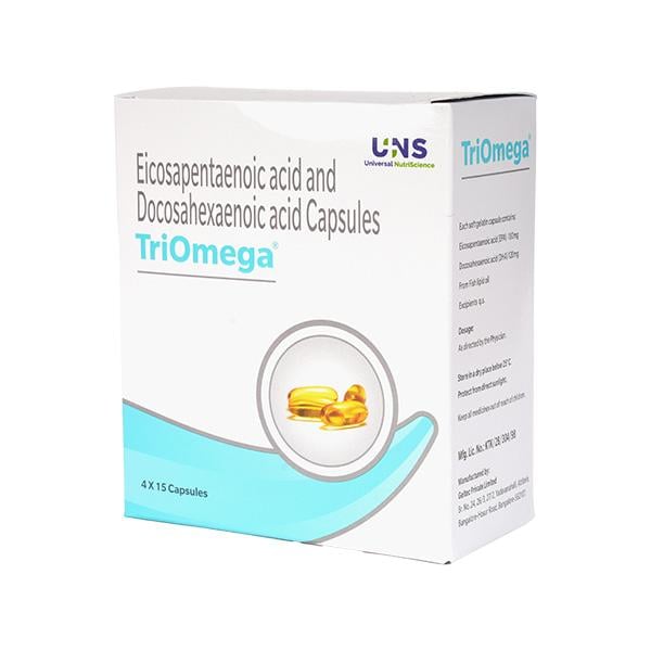 Triomega Capsules 15's - Omega Fish Oil Fatty Acids
