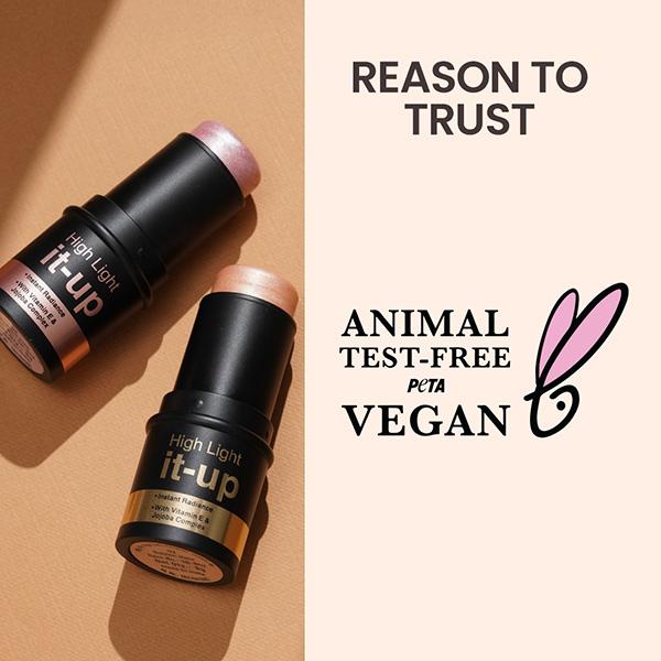 Swiss Beauty High Light It-Up Highlighter, with Vitamin E & Jojoba Complex 2-Golden Hour 8 gm - Highlighters & Illuminators