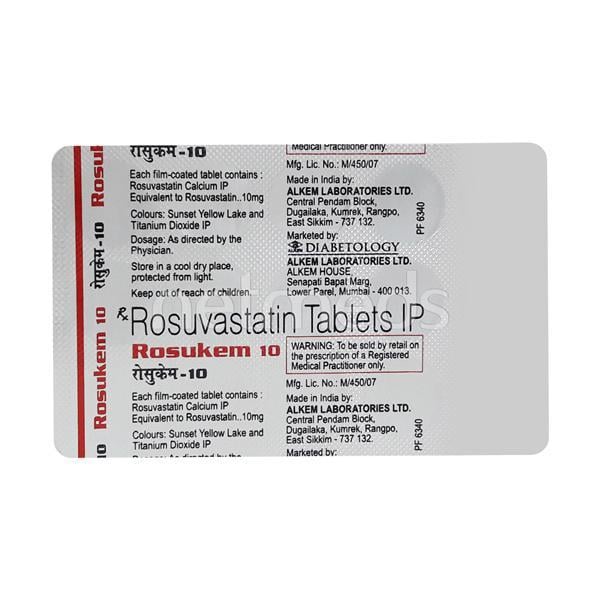 Netmeds | Rosukem 10mg Tablet 15'S