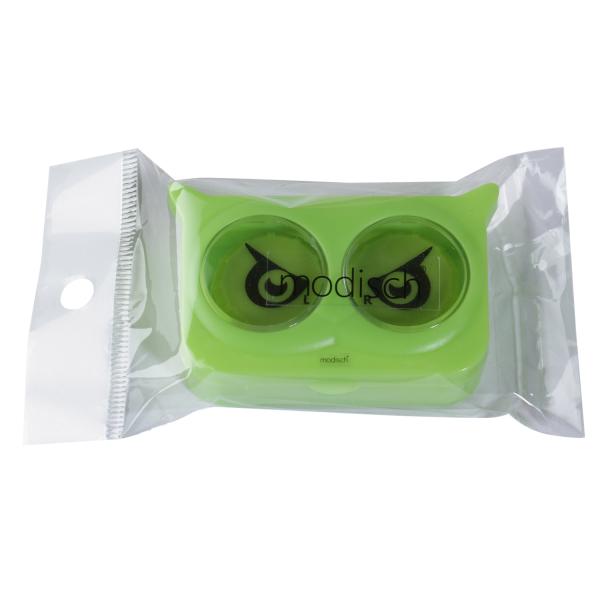 Netmeds | Modisch New fashion Owl Eyes Contact Lens Case - Green 1's