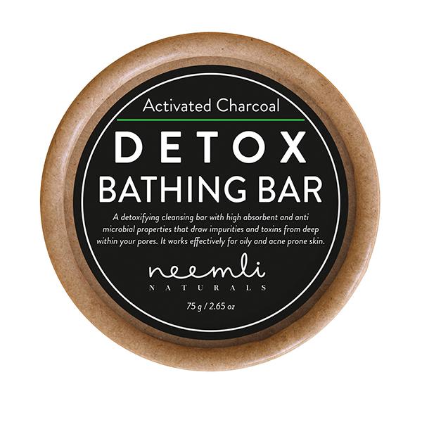 Neemli Naturals Activated Charcoal Detox Bathing Bar 75 gm