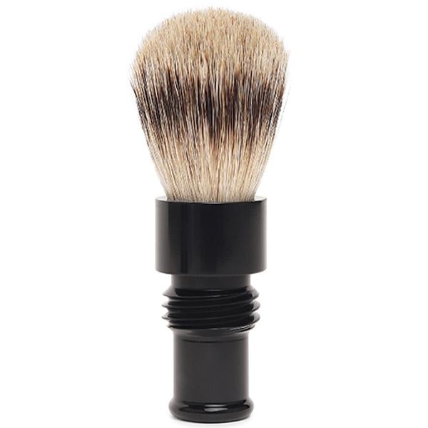Truefitt and Hill Faux Ebony Super Badger Shave Brush Turnback Travel Essential Grooming Collection For Men 1's - Shaving Brushes