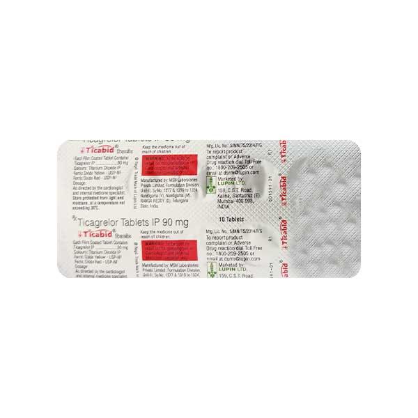 TICABID Tablet 10's - Blood Clot-Ant
