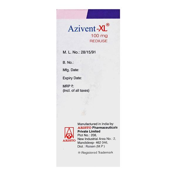 AZIVENT XL 100 MG REDIUSE Oral Suspension 30ml - Bacterial Infections-Mac