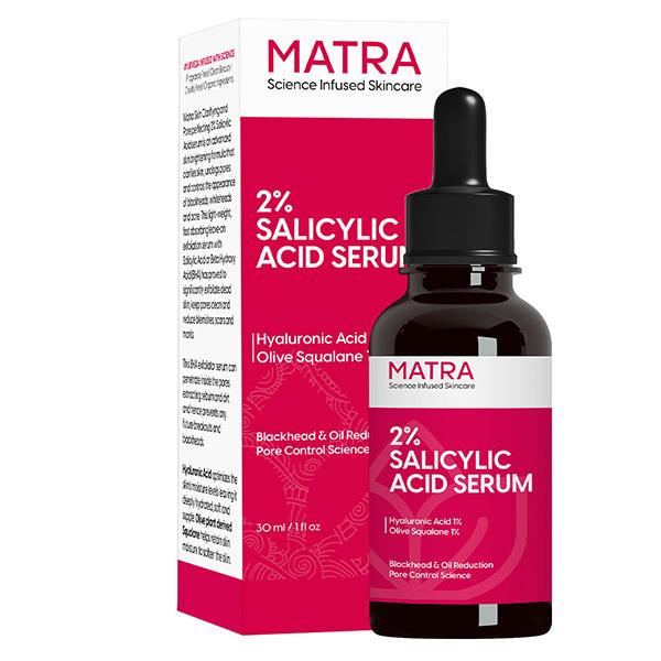 Matra 2% Salicylic Acid Serum for Blackheads, Acne and Oil Control 30 ml