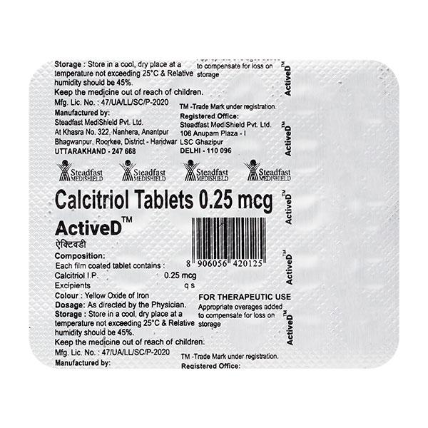 ACTIVE D Tablet 30's - Supplements-Vit