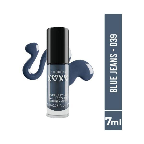 Colorbar XOXO Everlasting Prime Gel Nail Lacquer-Blue Jeans 7 ml