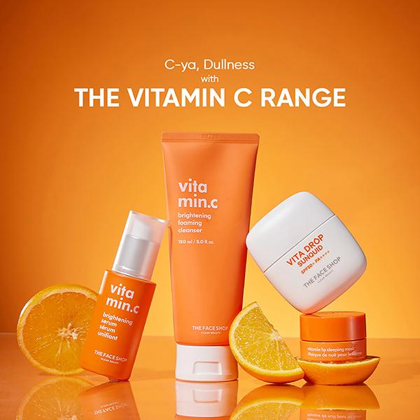 The Face Shop Vitamin C Brightening Foaming Face Wash With Niacinamide 150 ml - Face Washes
