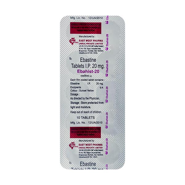 Netmeds | Ebahist 20mg Tablet 10'S