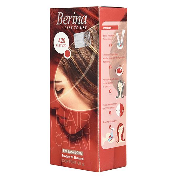 Netmeds | Berina A20 Ruby Red Hair Color Cream 60 gm