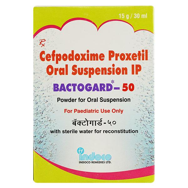 BACTOGARD 50mg Oral Suspension 30ml - Bacterial Infections-Cep
