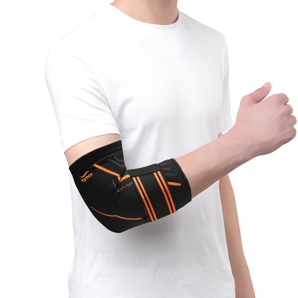 Netmeds | Tynor Elbow Support Air Pro - Black & Orange (M) 1's