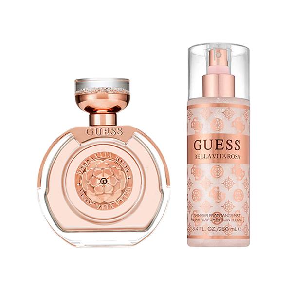 Guess Bella Vita Rosa Eau De Toilette 30ml + Shimmer Fragrance Mist 250ml 2's - Women Perfumes (Edt/Edp)