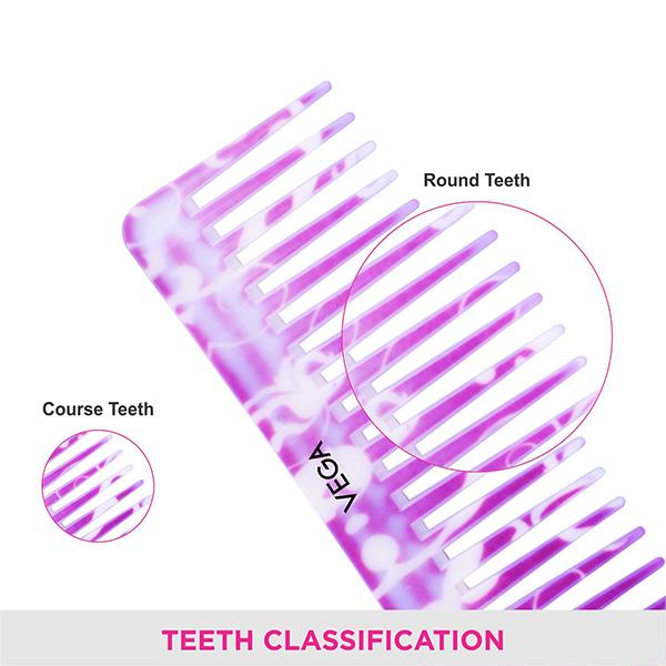 Vega D'Zyne Comb (DC - 1268) Color - Purple 1's - Hair Combs