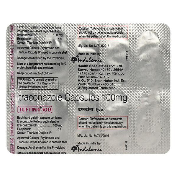 TUFTINA 100 Capsule 10's - Fungal Infections-Anf