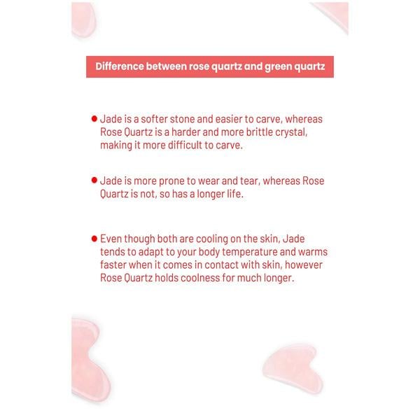 Allure Gua Sha Stone ( rose quartz ) 1's - Massagers