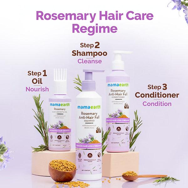 Mamaearth Rosemary Anti-Hair Fall Shampoo with Rosemary & Methi Dana 1000 ml - Shampoos