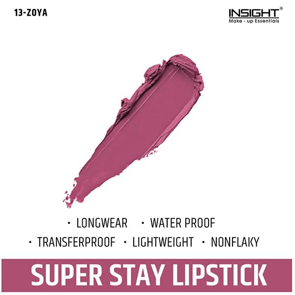Insight Cosmetics Super Stay Lipstick - Zoya (13) 7 gm - Lipsticks