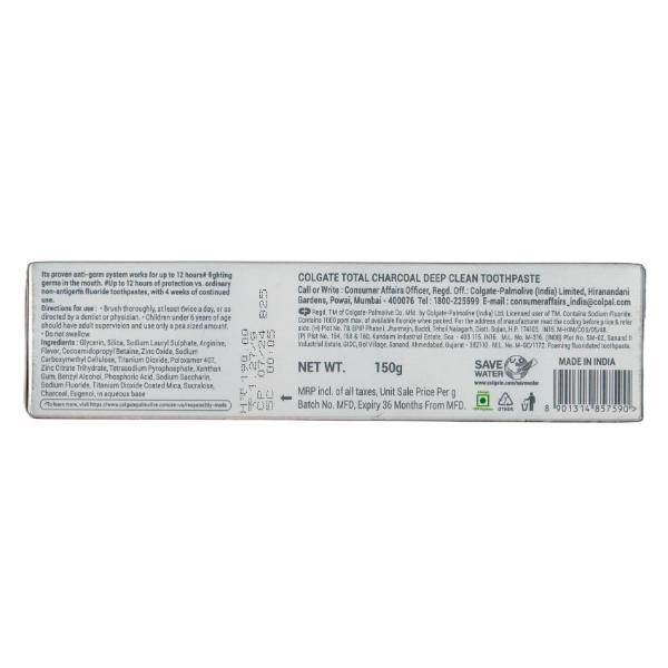 Colgate Total Charcoal Deep Clean Toothpaste 150 g - Toothpaste