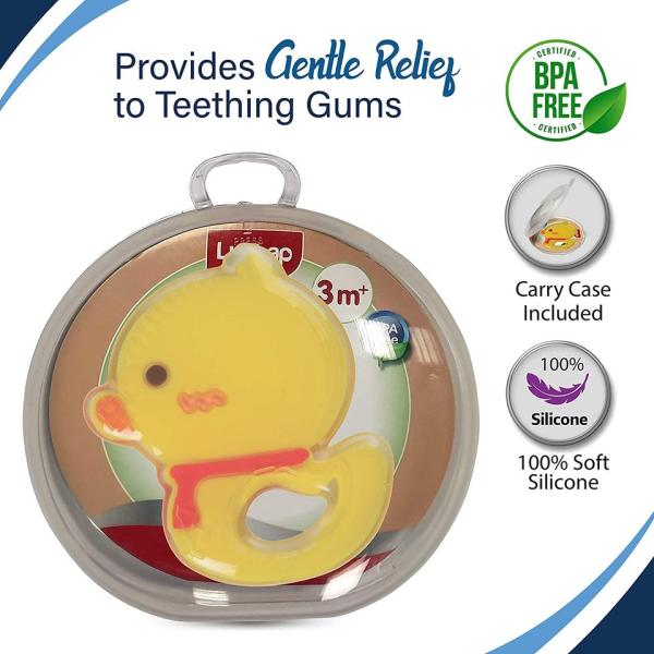 LuvLap Silicon Teether - Yellow Duck 1's - Pacifiers & Teethers