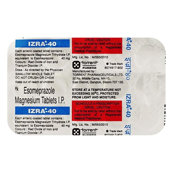 IZRA 40mg Tablet 15's - Ulcer/Reflux/Flatulence-Aaa