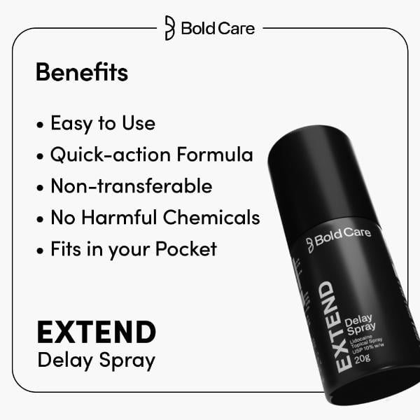 Bold Care All Round Stamina Booster Combo Pack (Forever Tablet 60's + Extend Delay Spray 20 gm) - Sexual Healthcare