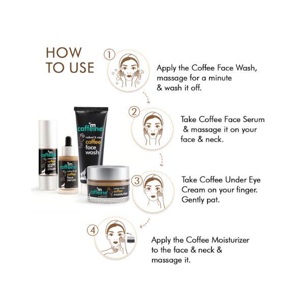 mCaffeine Routine - Cleanse, Hydrate & Reduce Dark Circles 220ml - Face Moisturizers