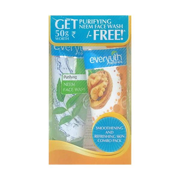 Netmeds | Everyuth Exfoliating Walnut Scrub 50 g (Free Everyuth Naturals Face Wash 50 gm)