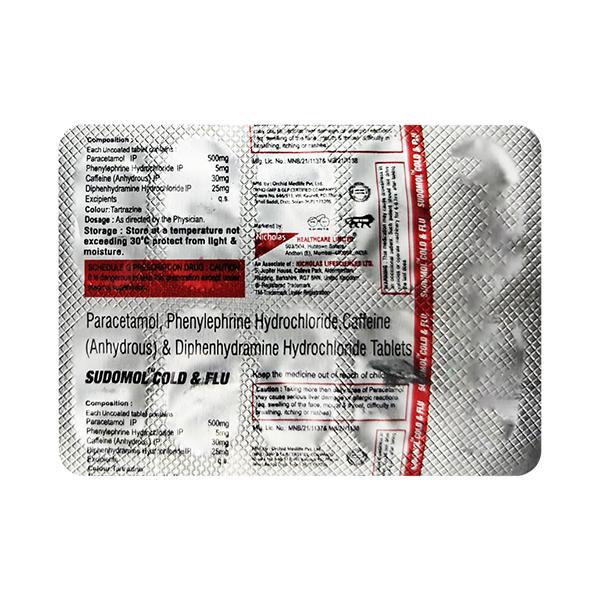 SUDOMOL COLD & FLU Tablet 10's