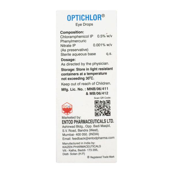 Buy OPTICHLOR Eye Drops 10ml Online at Upto 25% OFF | Netmeds