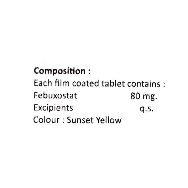 Furitas 80mg Tablet 10'S - Gout
