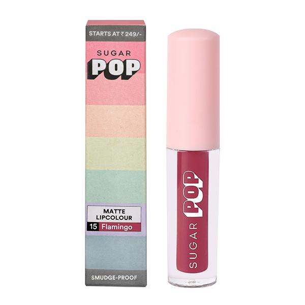 SUGAR POP Matte Lipcolour - 15 Flamingo 1.6 ml - Liquid Lipsticks