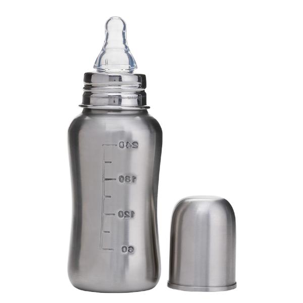 Vega Baby & Mom Steel Feeding Bottle Regular Neck 240ml