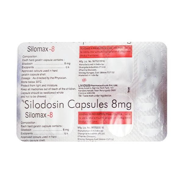 SILOMAX 8 Capsule 10's - Bladder And Prostate Disorders-Dru